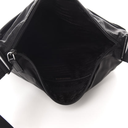 Prada Nylon Vela Flat Messenger Bag Black 5 of 11