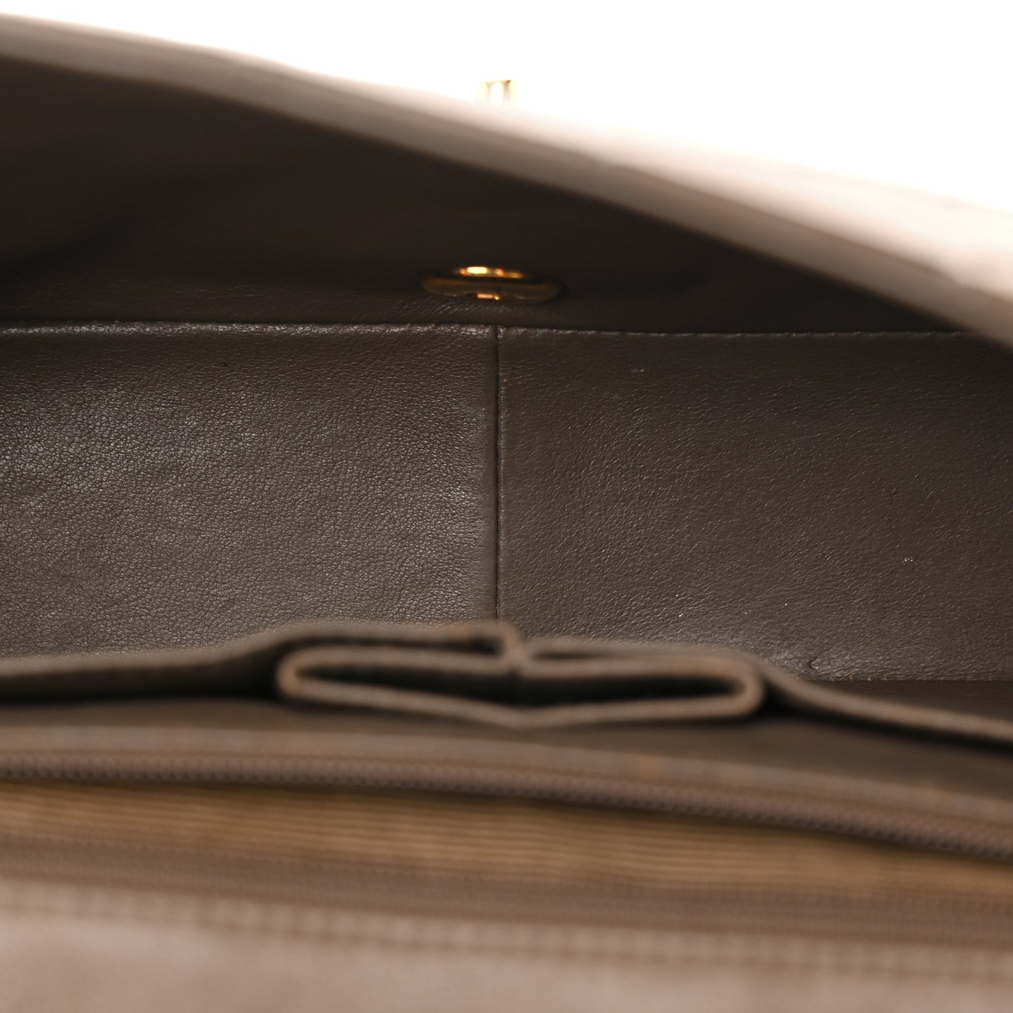 Lambskin Quilted Medium Single Flap Beige