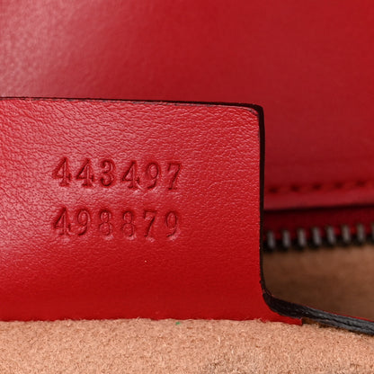 Gucci Calfskin Matelasse Small GG Marmont Shoulder Bag Hibiscus Red 7 of 10