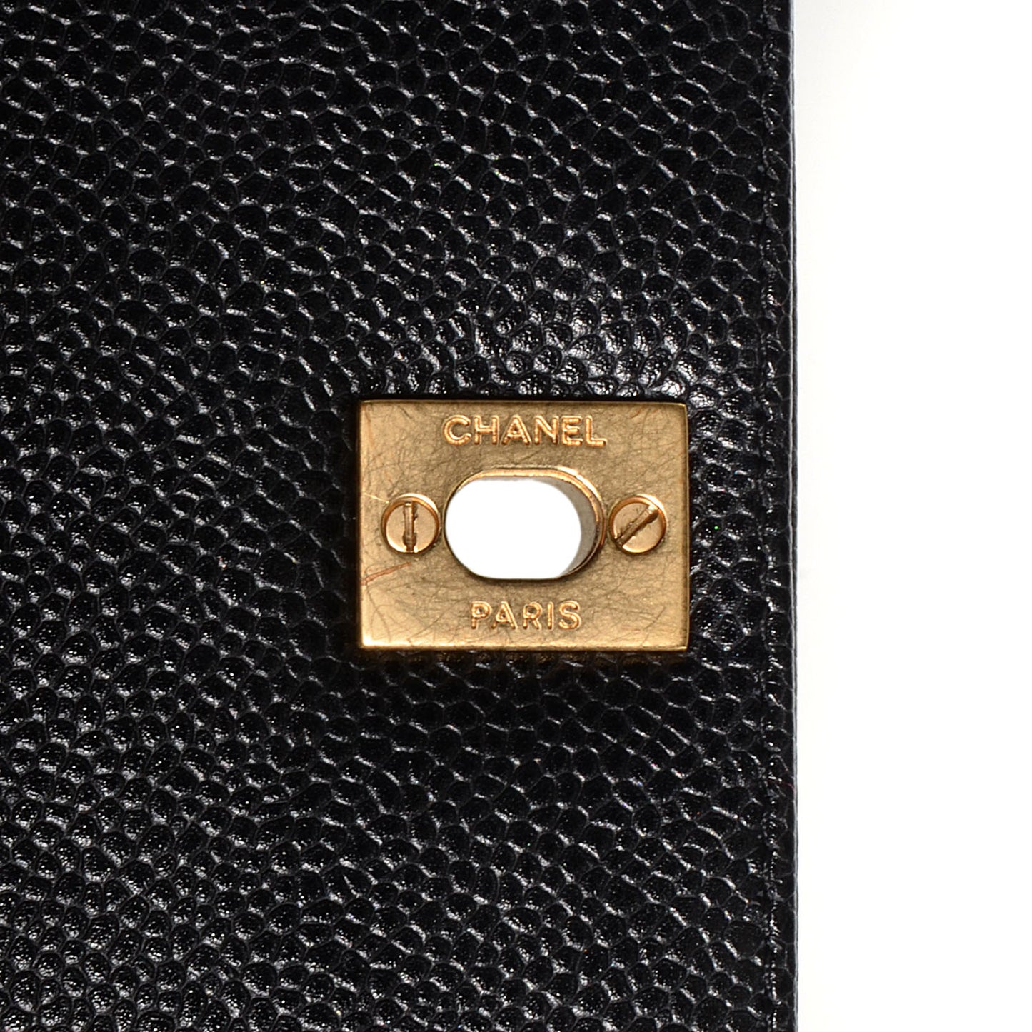 Caviar Quilted Single Flap Bag Black