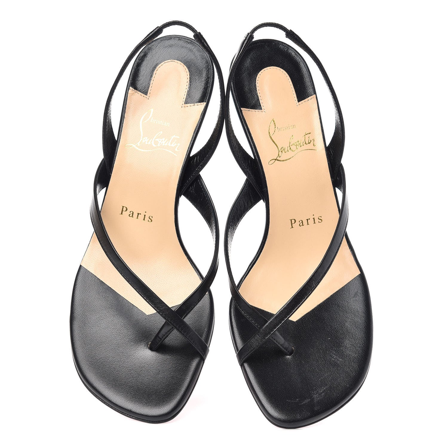 Christian Louboutin Kid Taralita 55 Thong Sandals 36 Black 5 of 10