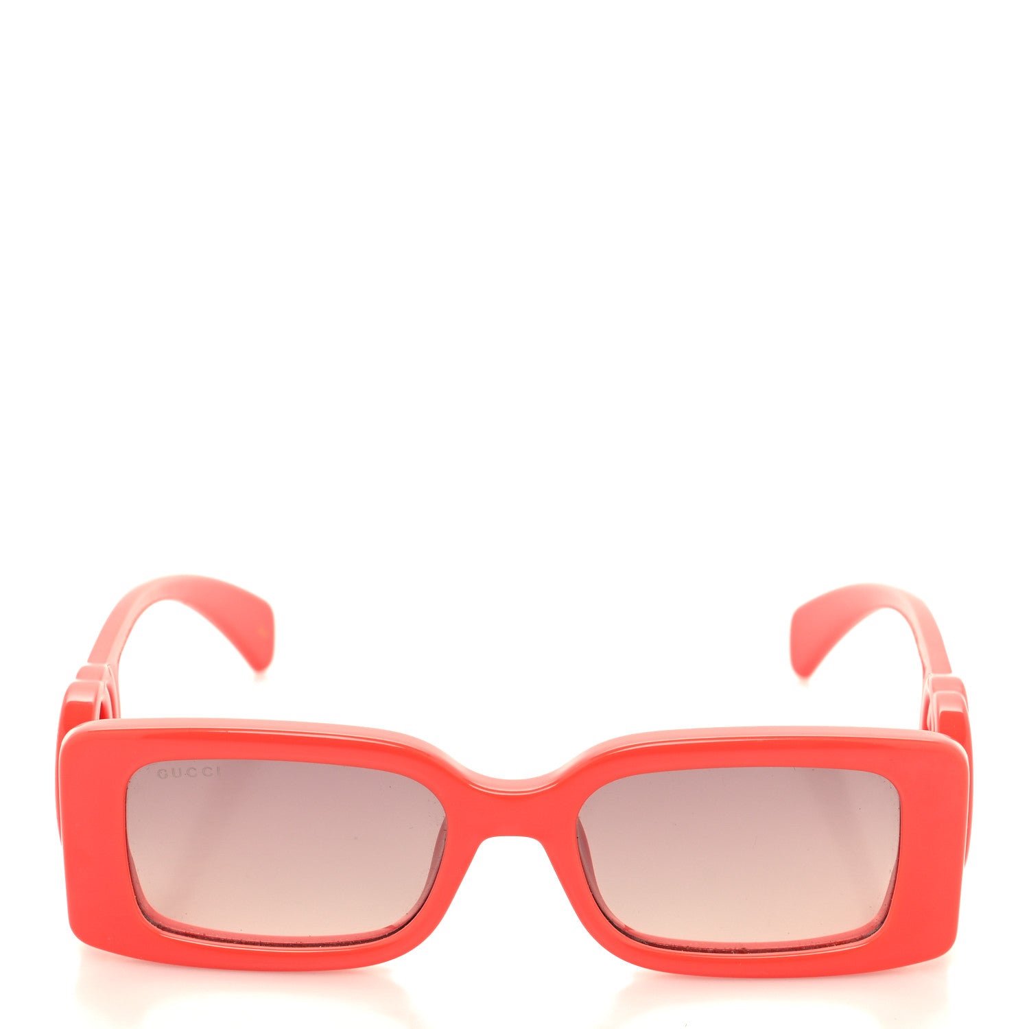 Gucci Acetate Chaise Rectangler Frame Sunglasses GG1325S Salmon Pink 2 of 8