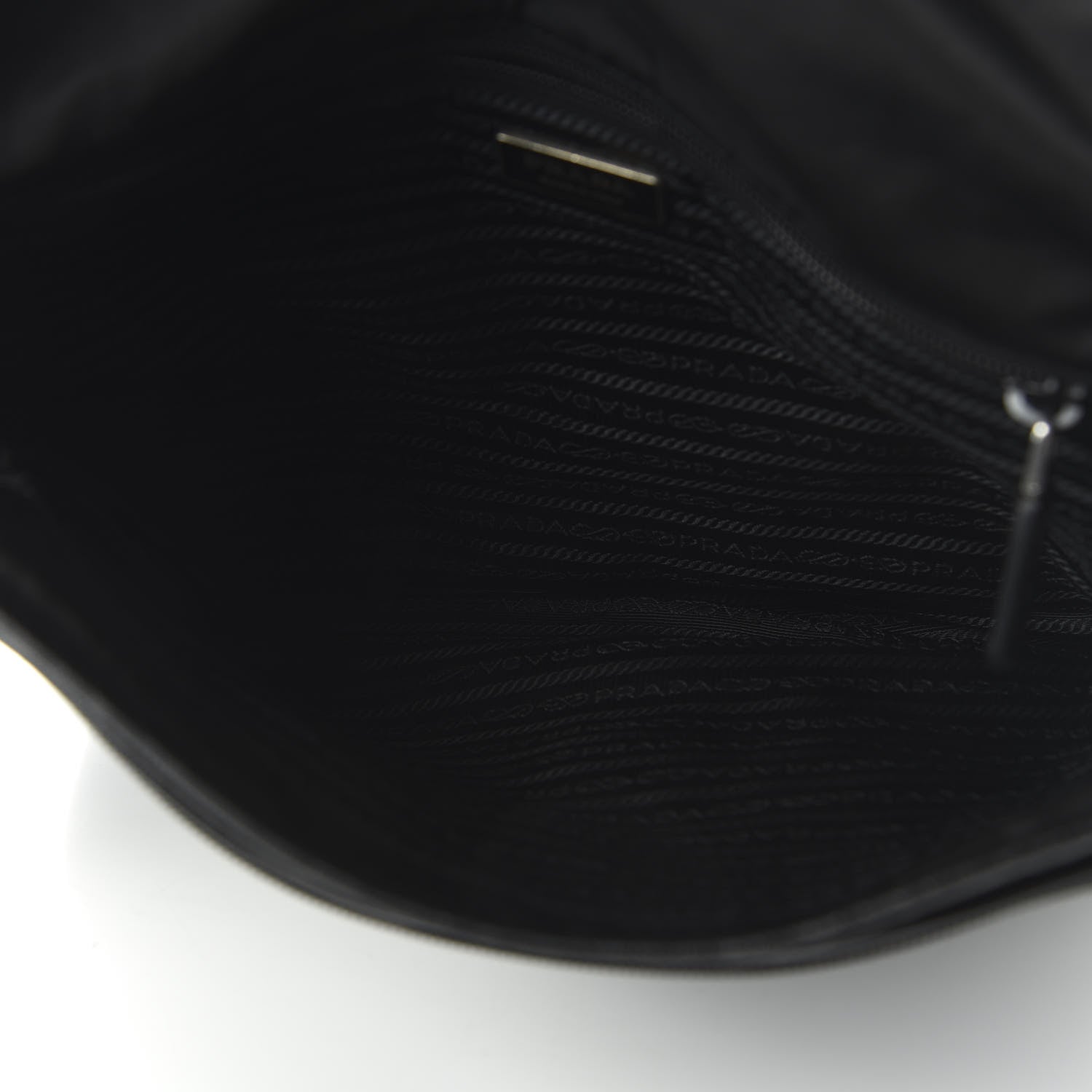 Prada Tessuto Nylon Saffiano Messenger Satchel Black 4 of 8