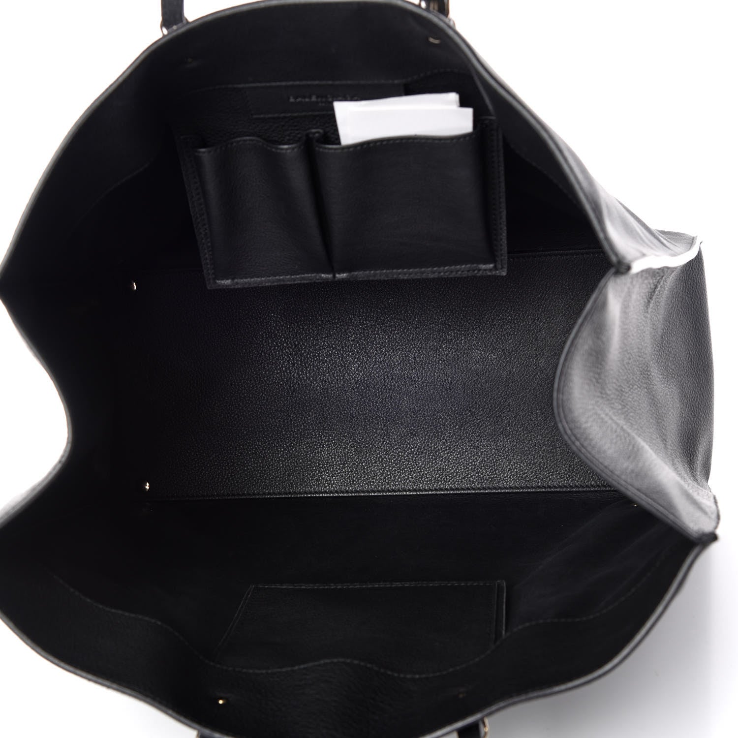 Balenciaga Grained Calfskin Gold Metallic Edge Hardware Papier A4 Tote Black 7 of 10
