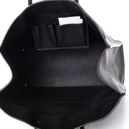 Balenciaga Grained Calfskin Gold Metallic Edge Hardware Papier A4 Tote Black 7 of 10