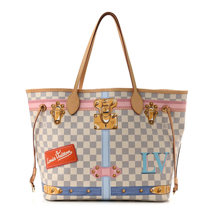 Louis Vuitton Damier Azur Summer Trunks Neo Neverfull MM 1 of 11
