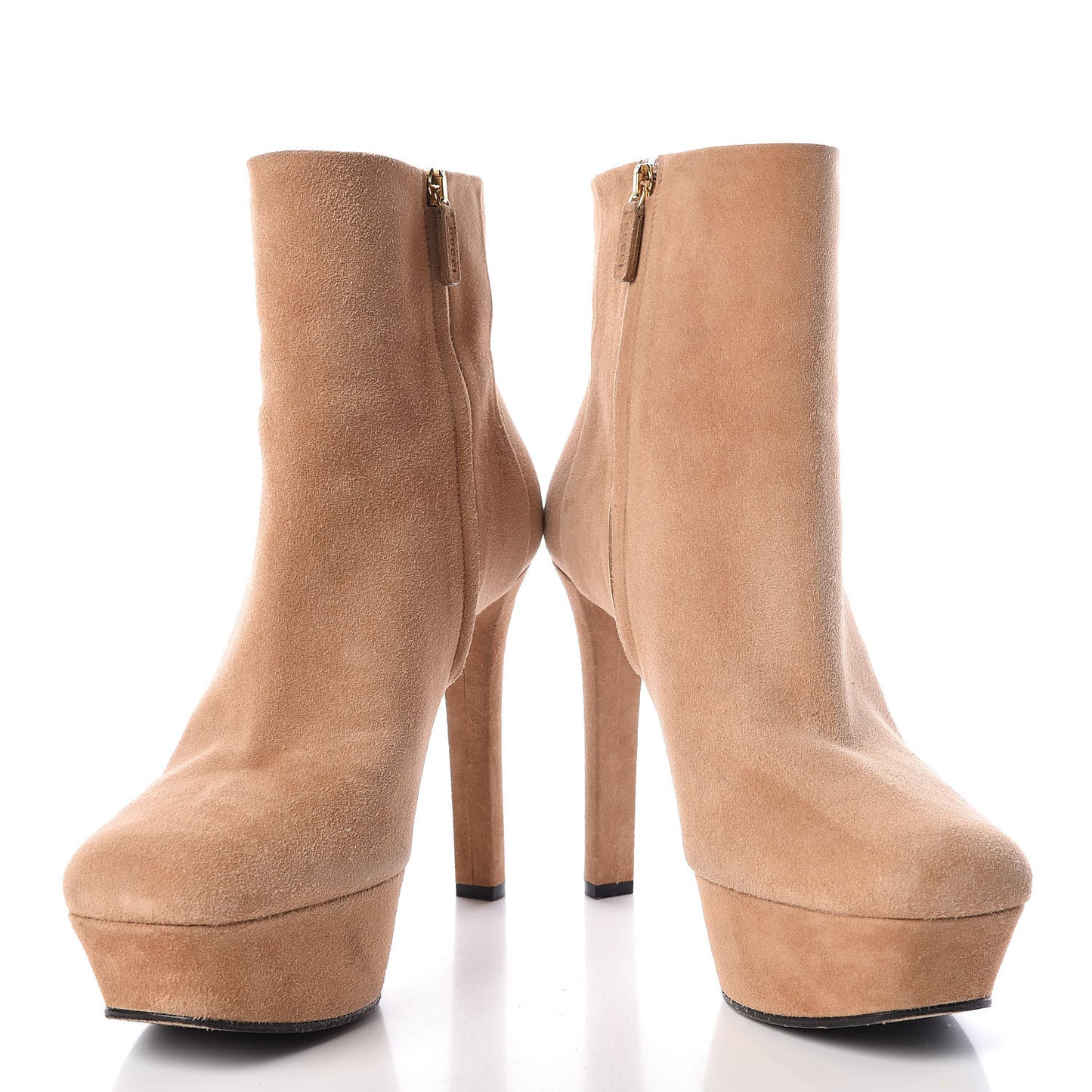 Kid Scamosciato Leila Platform Ankle Boots 41.5 Camelia