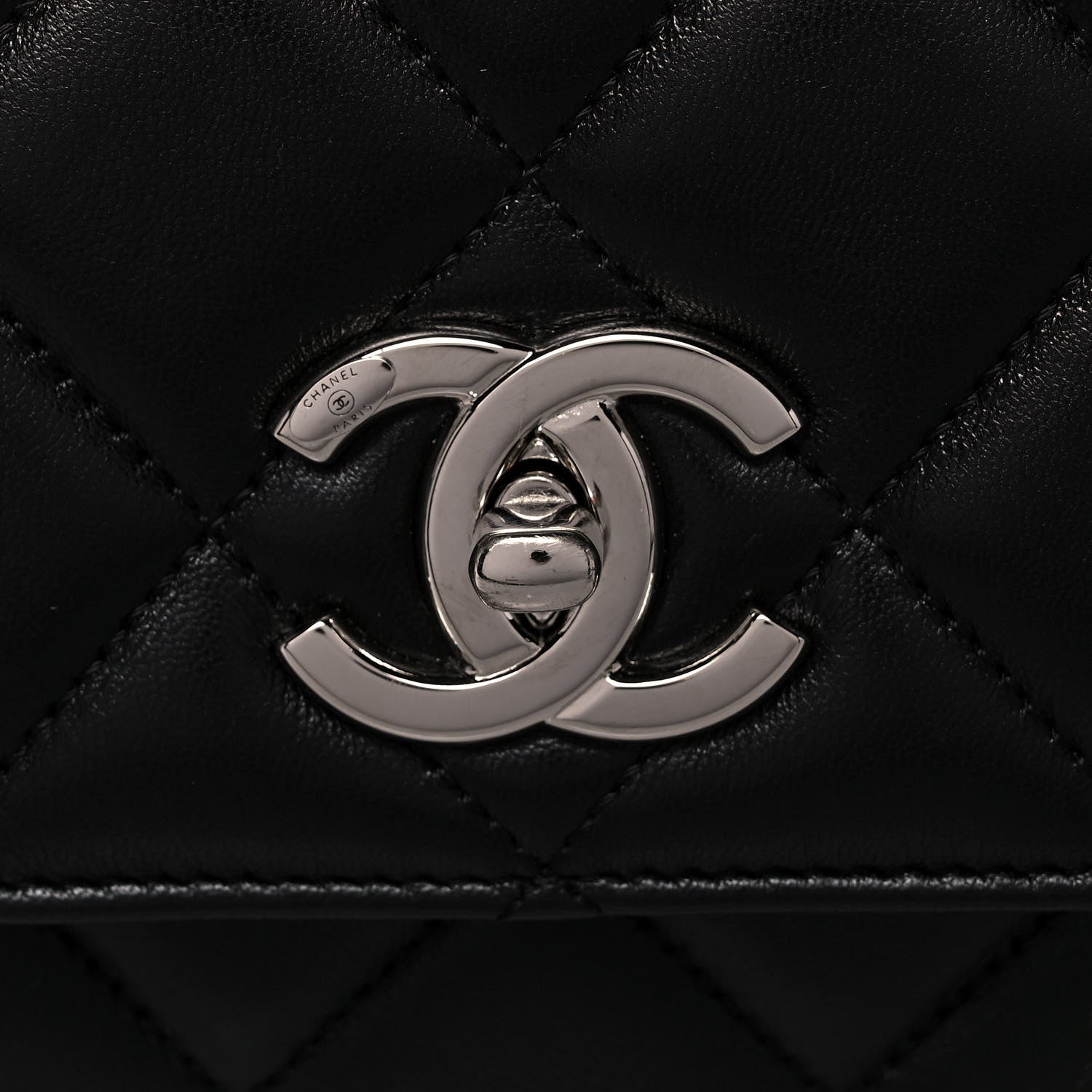 Chanel Lambskin Quilted Small Trendy CC Dual Handle Flap Bag Black 8 of 14