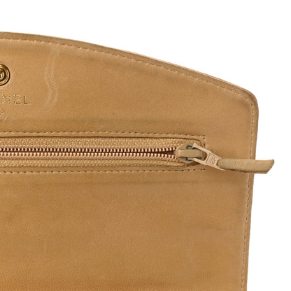 Chanel Caviar Timeless CC Wallet on Chain WOC Beige 18 of 21