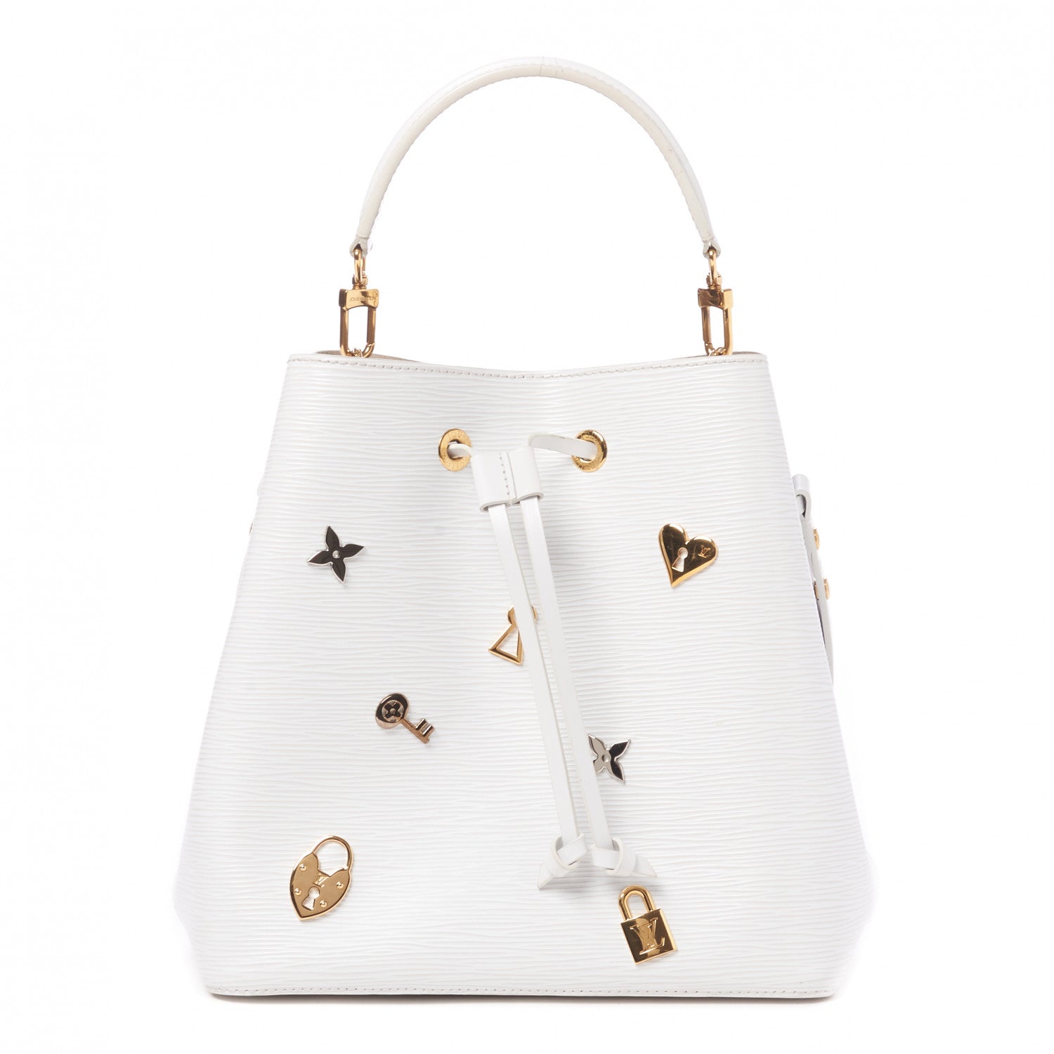 Louis Vuitton Epi Love Lock NeoNoe White 1 of 8