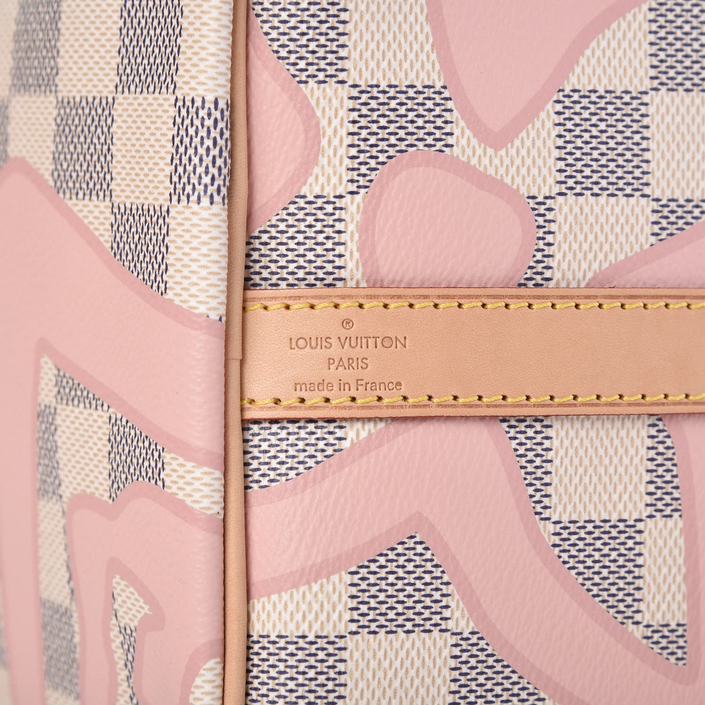 Damier Azur Tahitienne Speedy Bandouliere 30 Rose Ballerine