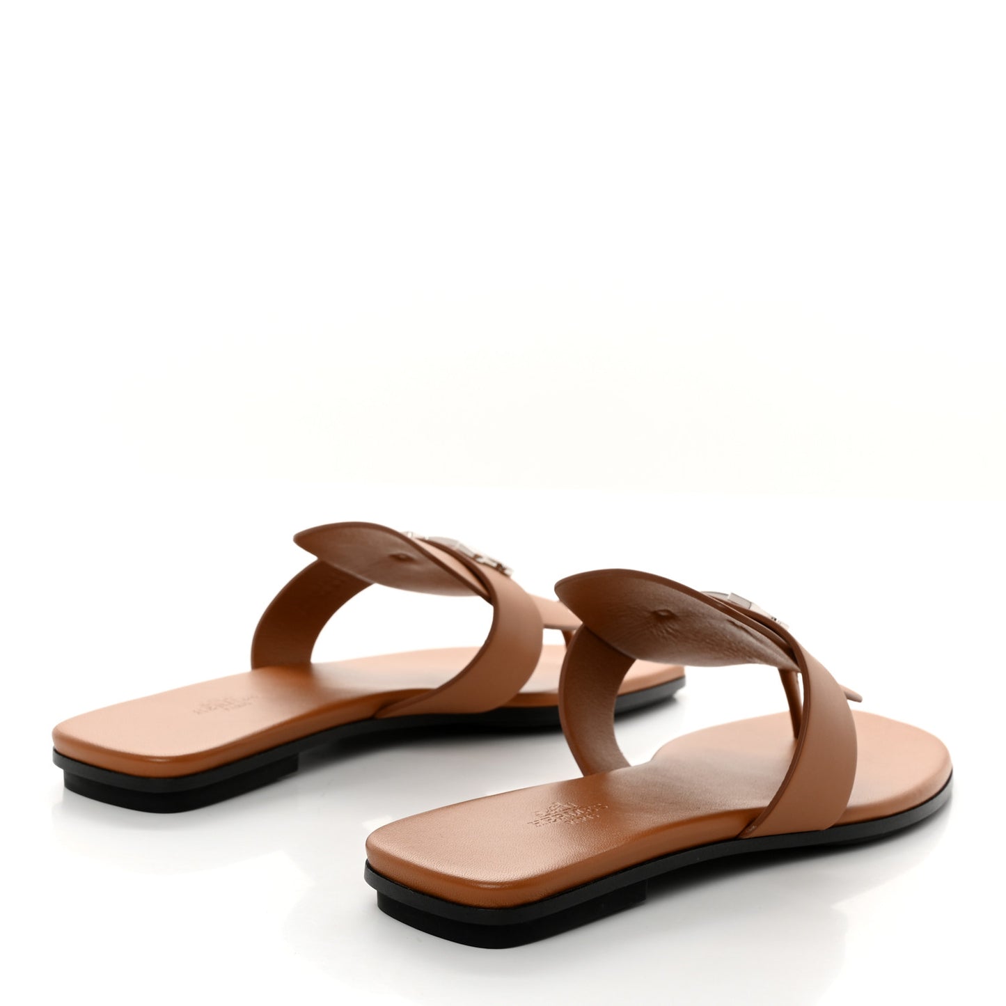 Calfskin Womens Galerie Sandals 40 Gold