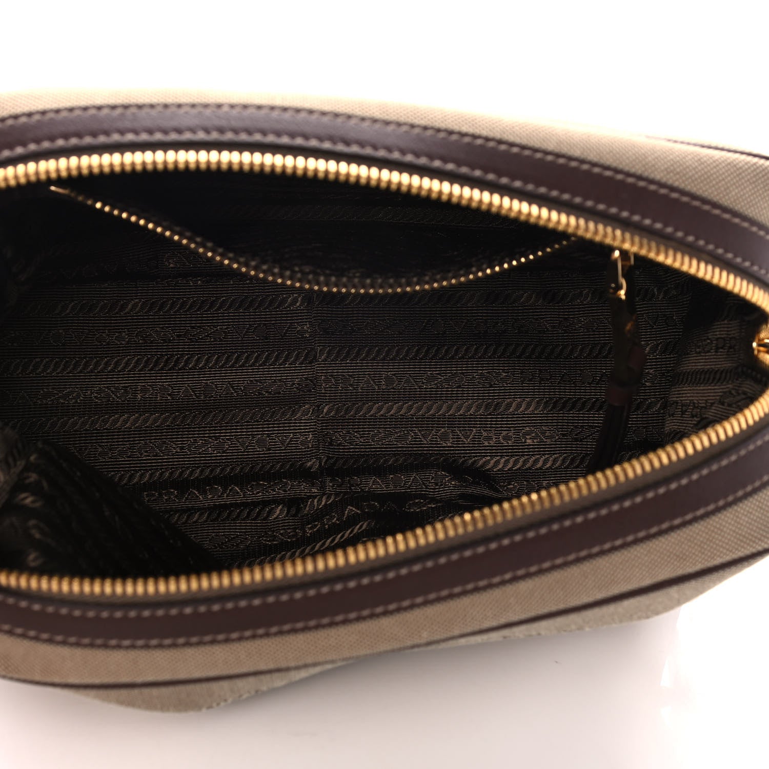 Prada Jacquard Logo Camera Bag Corda Bruciato 5 of 15