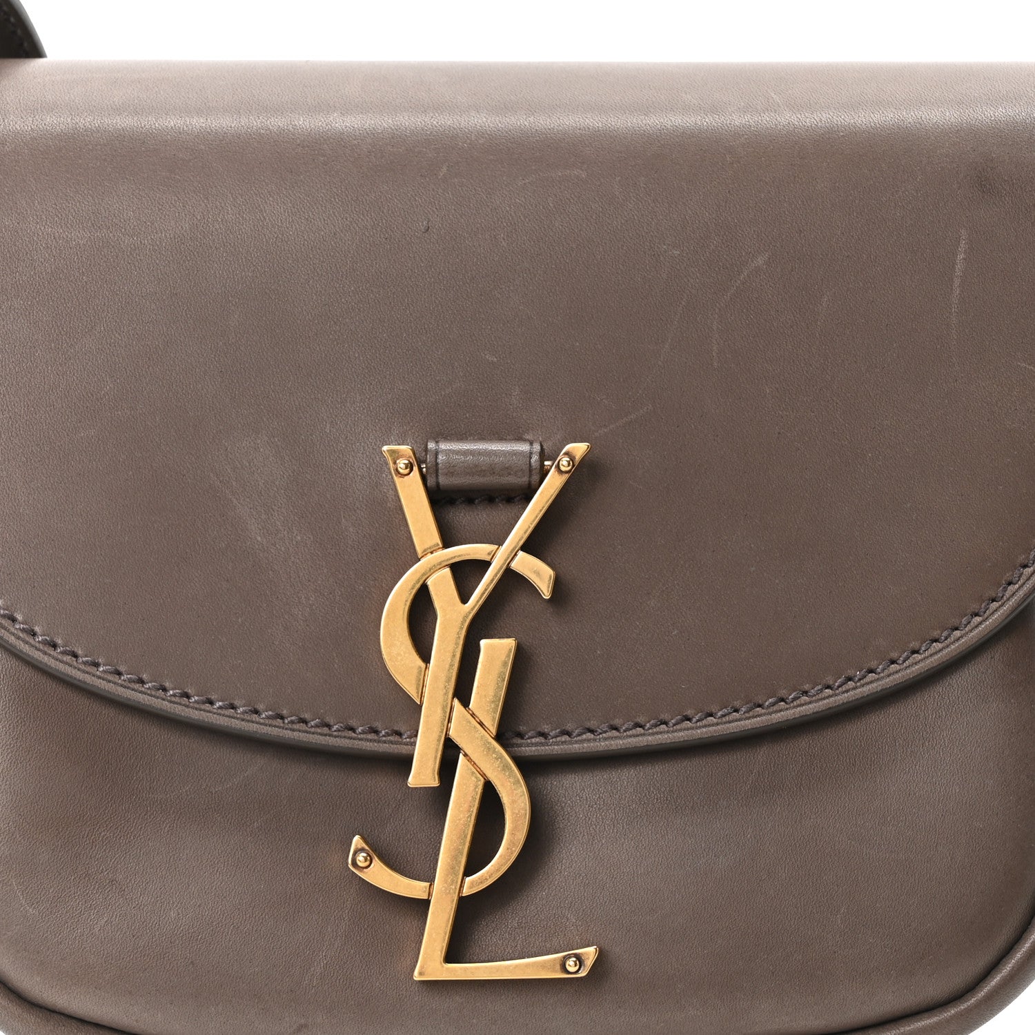 Saint Laurent Smooth Vintage Calfskin Small Kaia Satchel Olive 8 of 10