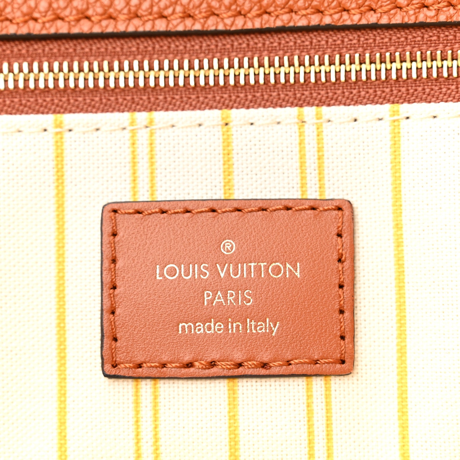 Louis Vuitton Raffia Calfskin Monogram Giant Onthego GM Tan 6 of 9