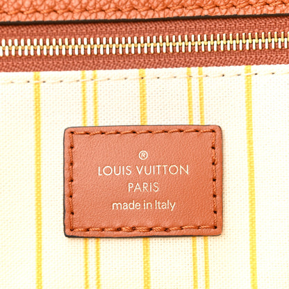 Louis Vuitton Raffia Calfskin Monogram Giant Onthego GM Tan 6 of 9