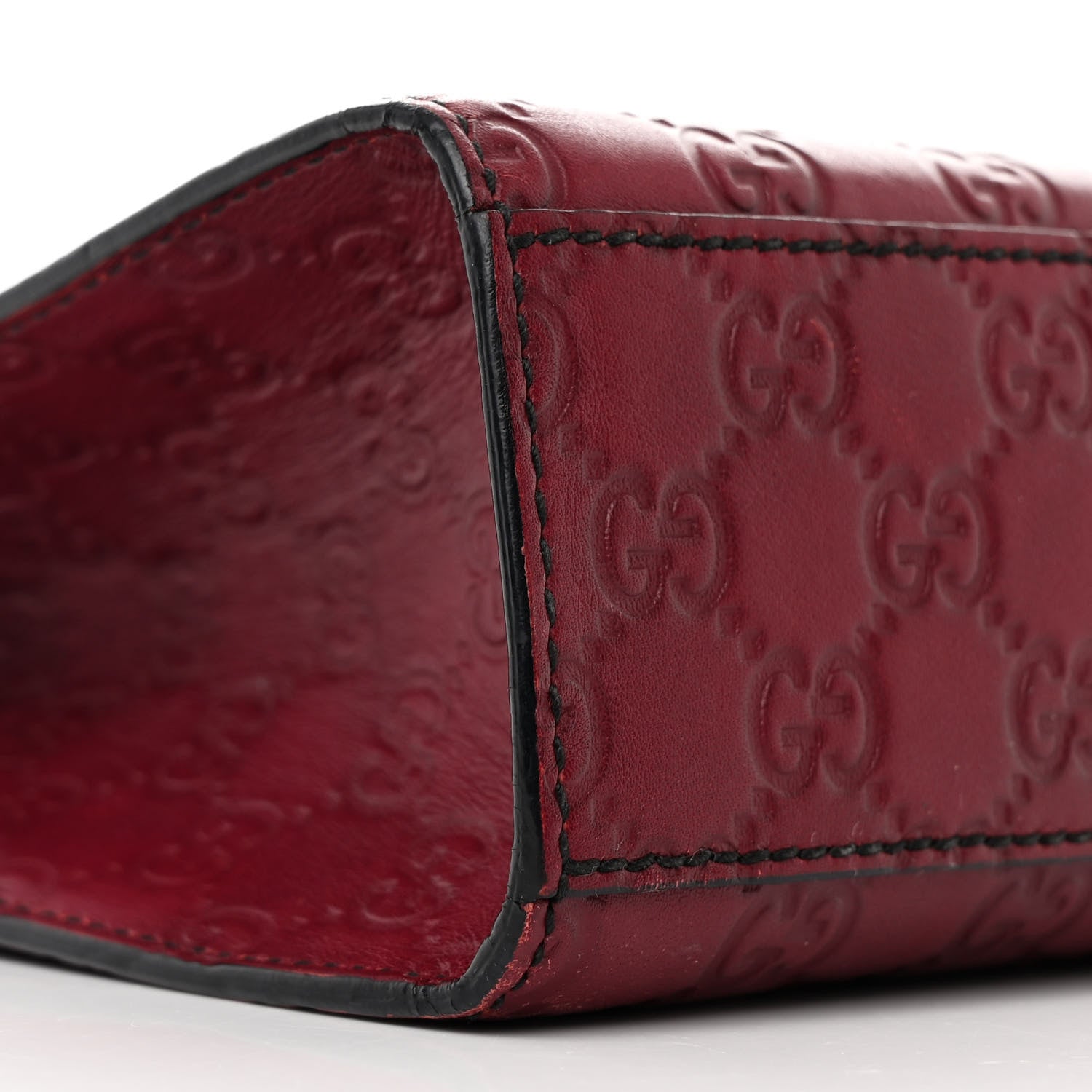 Gucci Soft Guccissima Medium Emily Chain Shoulder Bag Classic Ruby 8 of 12
