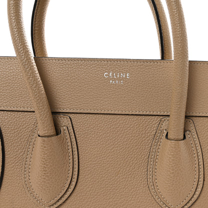 Celine Drummed Calfskin Mini Luggage Dune 7 of 9