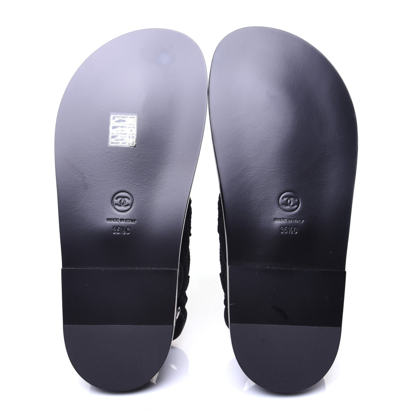 Fabric Velcro Dad Sandals 35.5 Black
