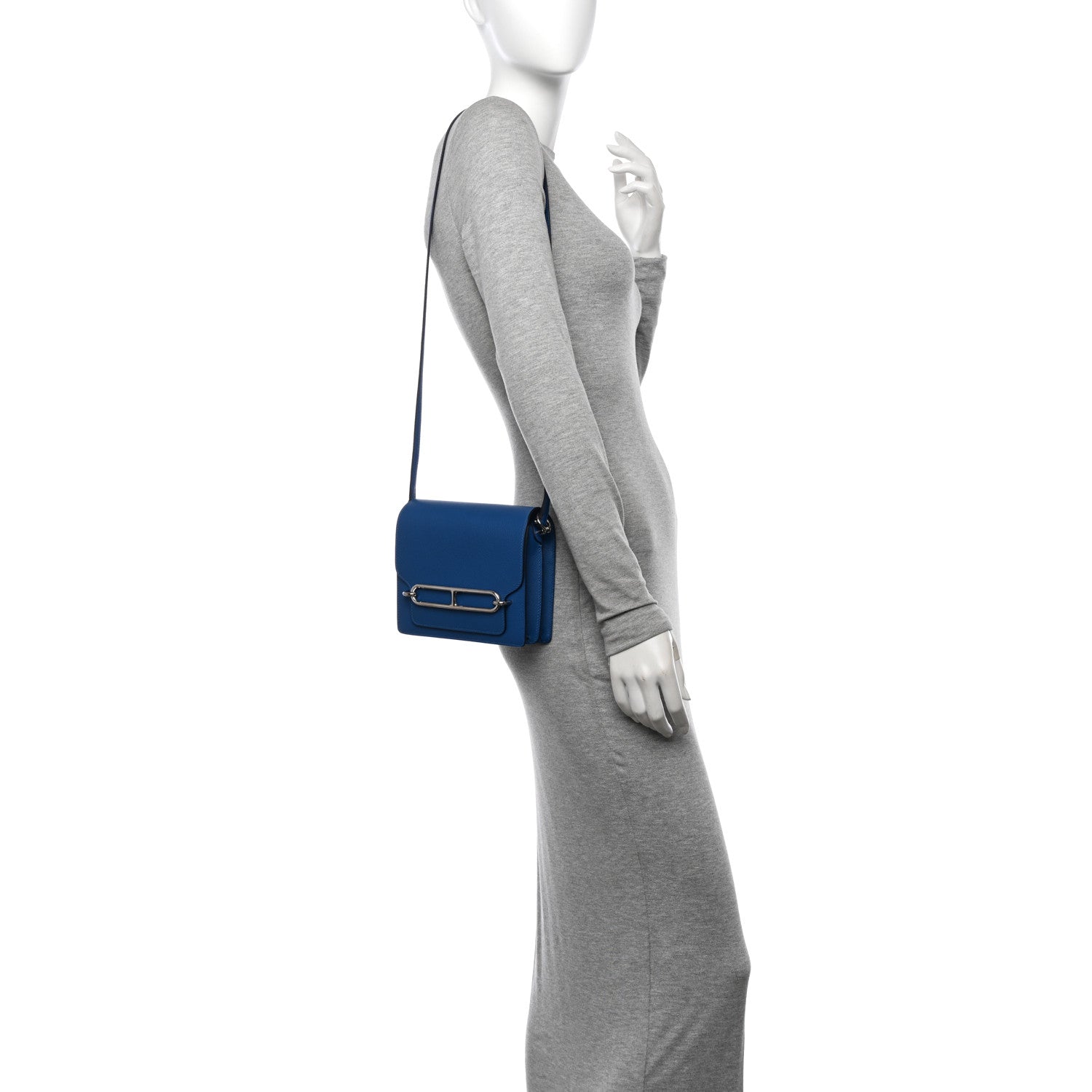 Hermes Evercolor Mini Sac Roulis Bleu France 2 of 13