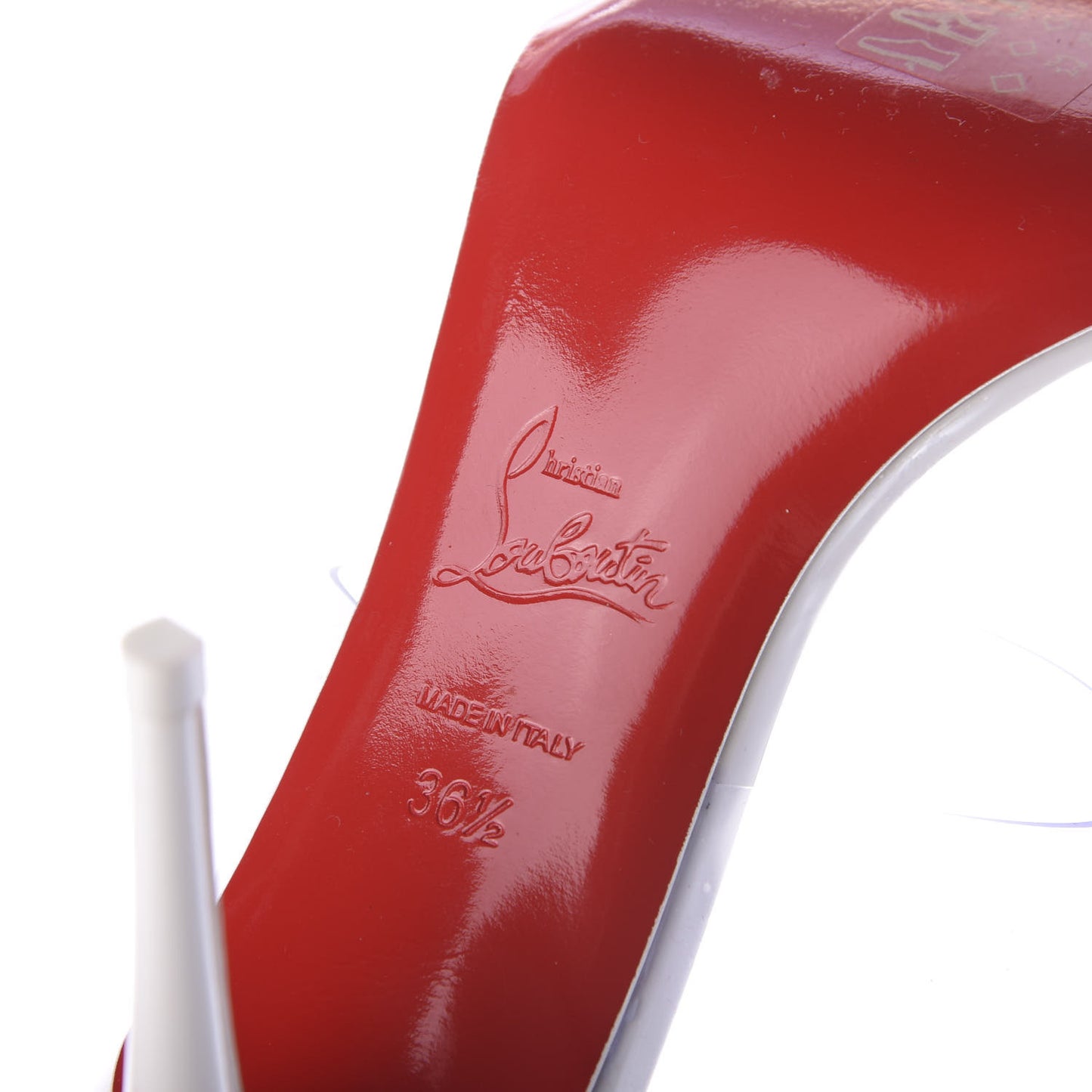 Patent PVC Just Nothing 85 Slide Sandals 36.5 White