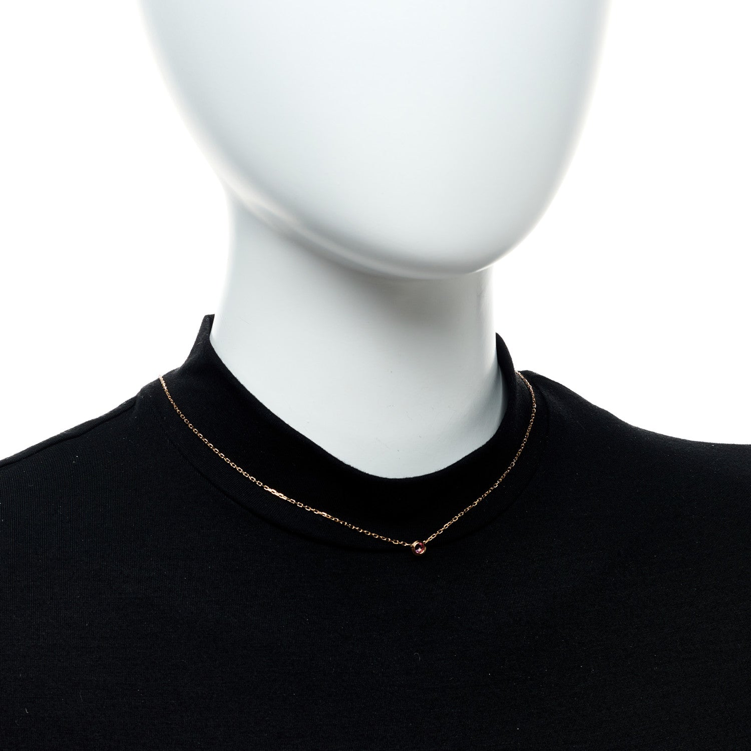 Cartier 18K Pink Gold Pink Sapphire D'Amour Pendant Necklace 2 of 6