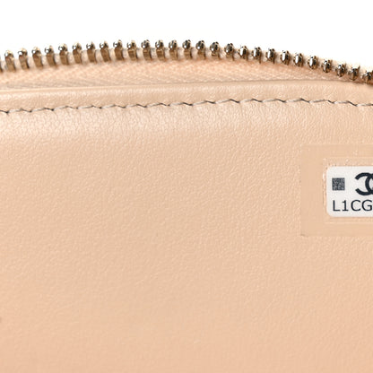 Chanel Caviar Quilted Top Handle Vanity Case Light Beige 7 of 11