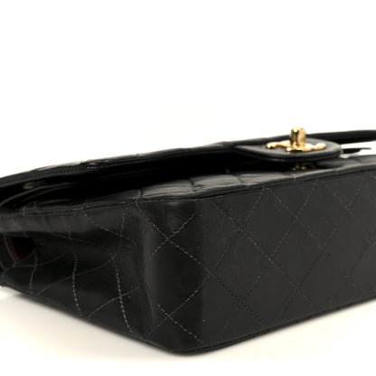 Chanel Lambskin Quilted Medium Double Flap Black 10 of 11