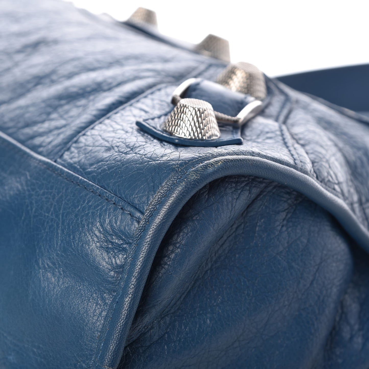 Agneau Giant 21 Silver Hardware City Bleu