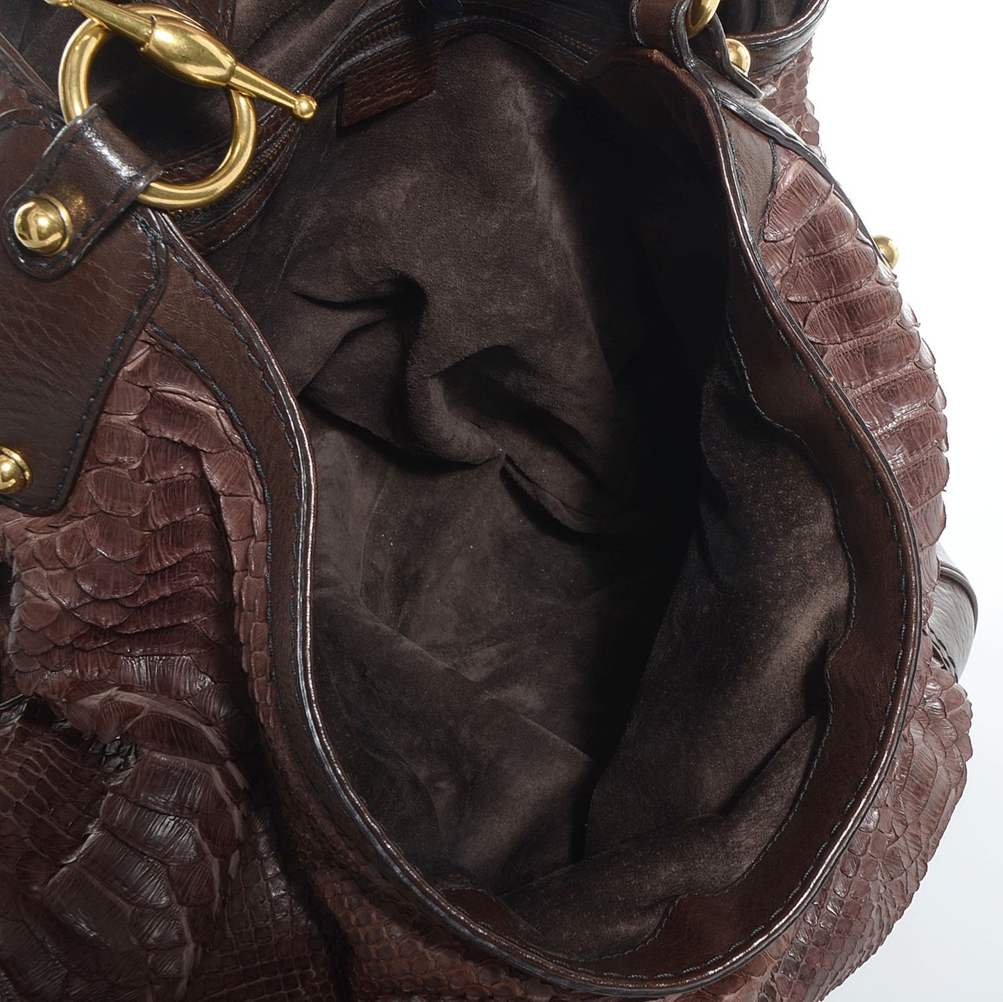 Python Large Jockey Hobo Brown