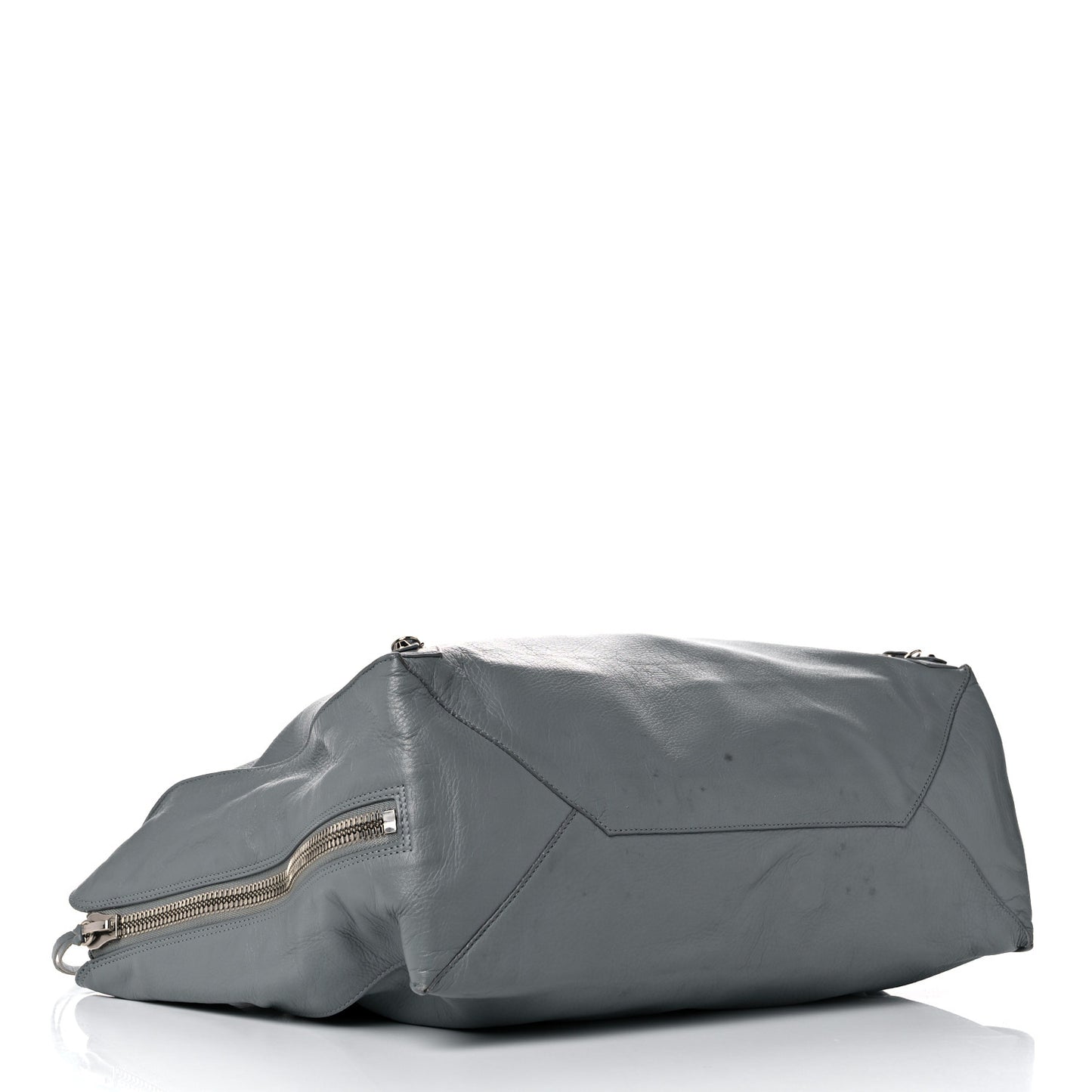 Veau Papier A4 Zip Around Tote Grey