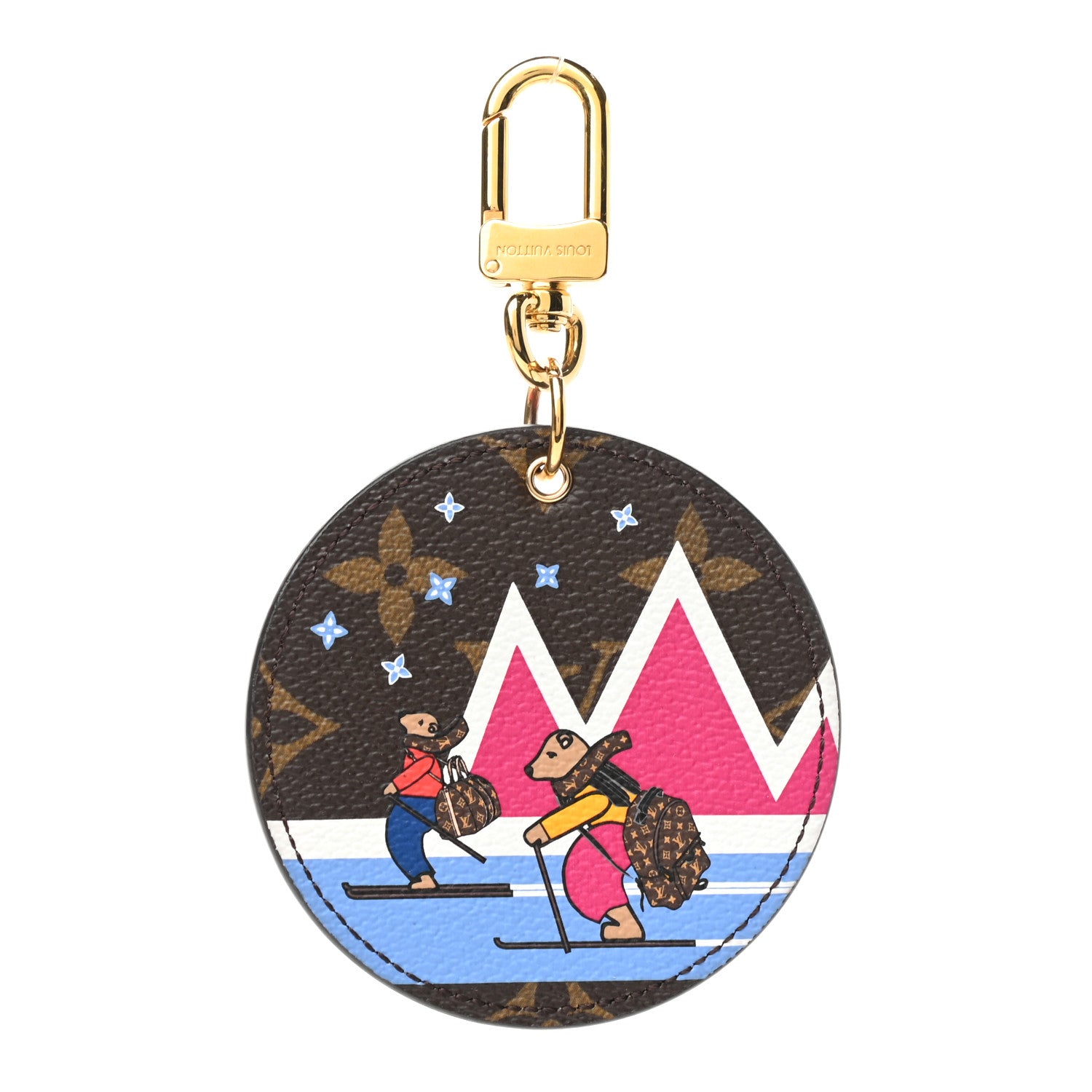 Louis Vuitton Monogram 2018 Christmas Animation Bears Bag Charm Key Ring 1 of 4
