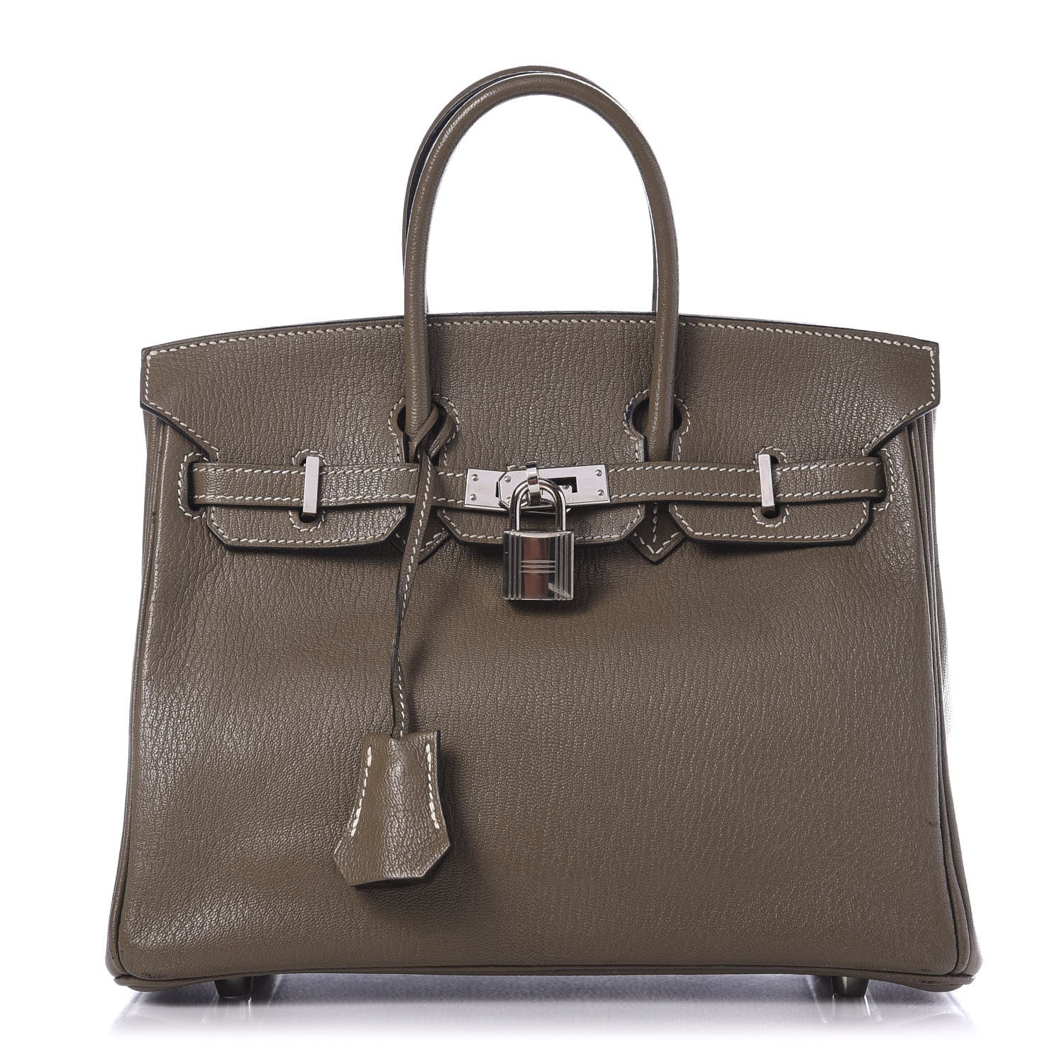Hermes Chevre Mysore Birkin 25 Etoupe 1 of 12