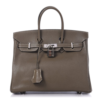 Hermes Chevre Mysore Birkin 25 Etoupe 1 of 12