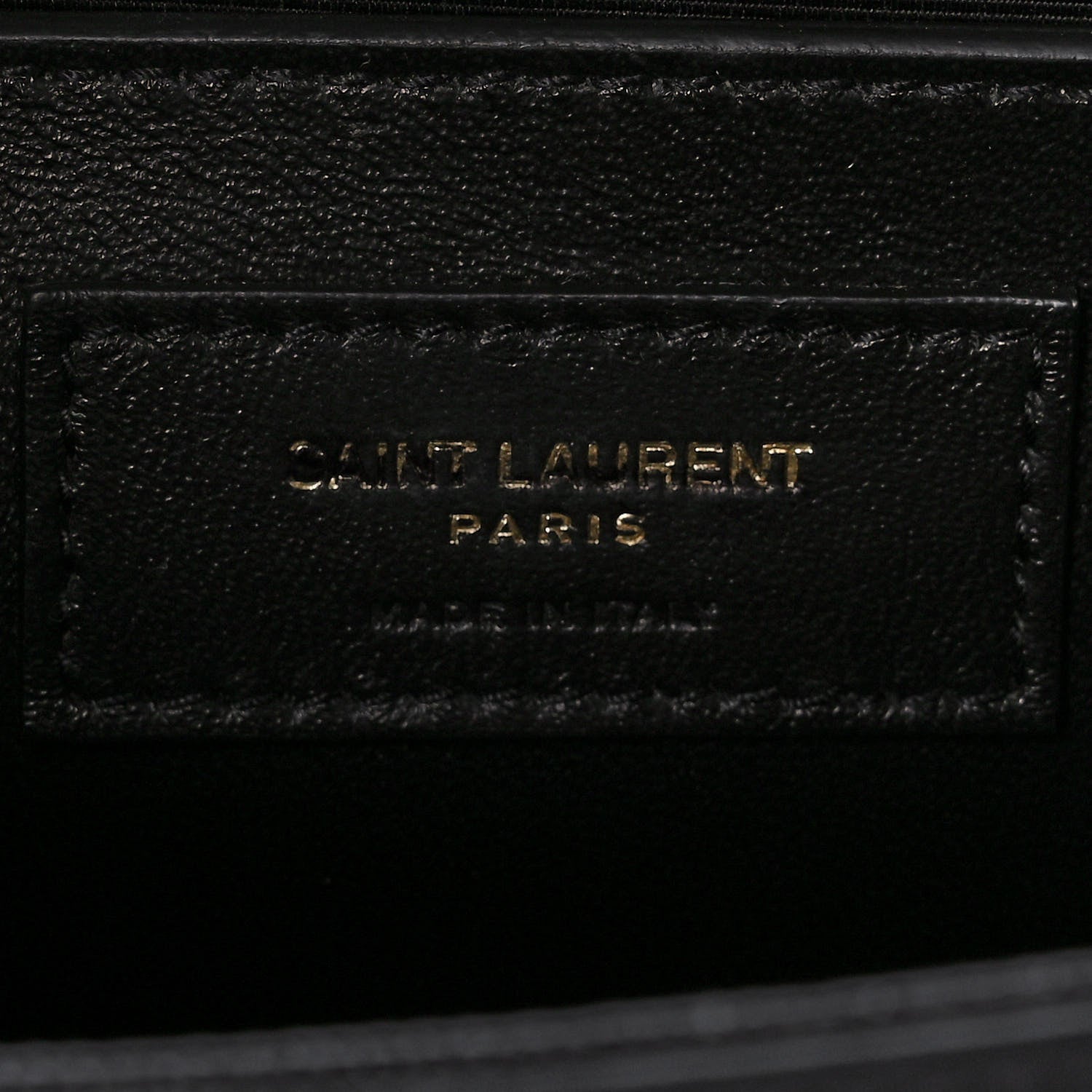 Saint Laurent Grain De Poudre Medium Classic Monogram Kate Satchel Black 6 of 10
