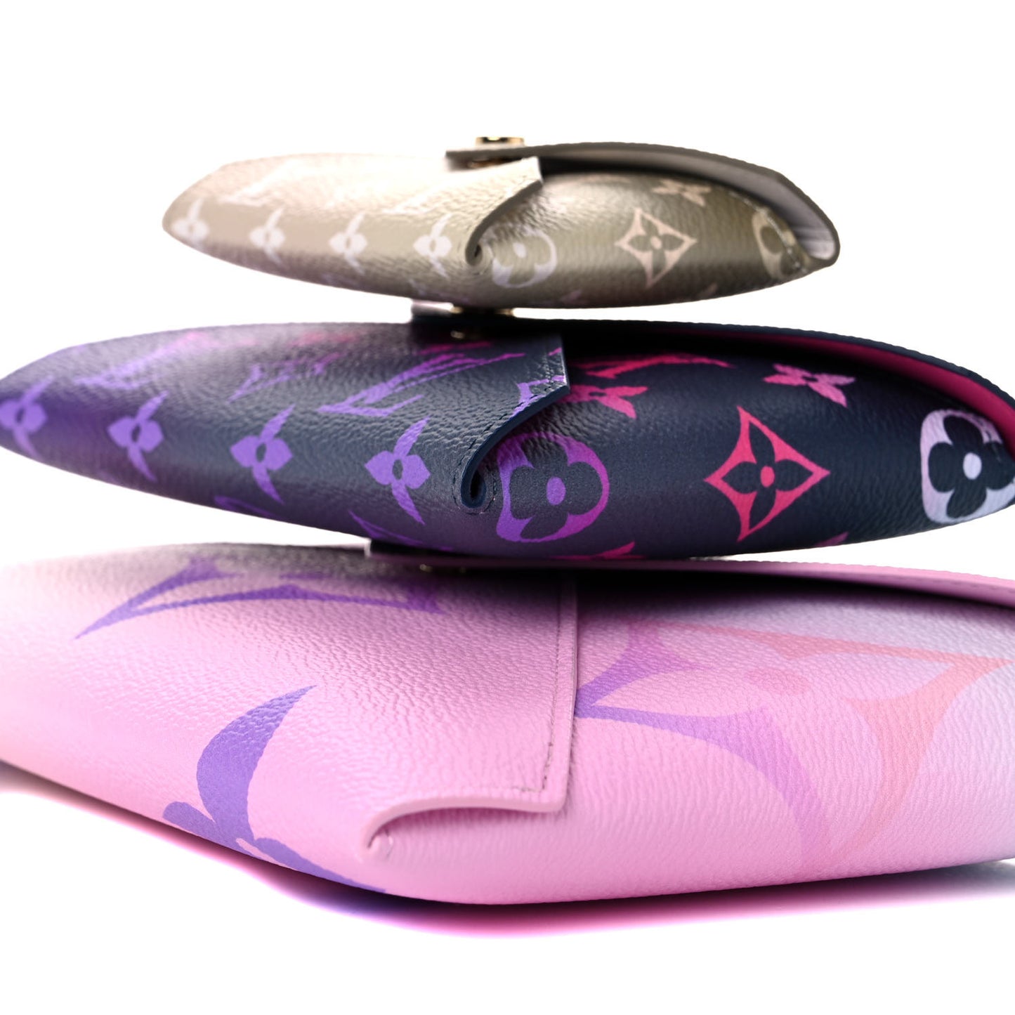 Monogram Giant Spring In The City Kirigami Pochette Set Sunrise Pastel Midnight Fuchsia Sunset Kaki