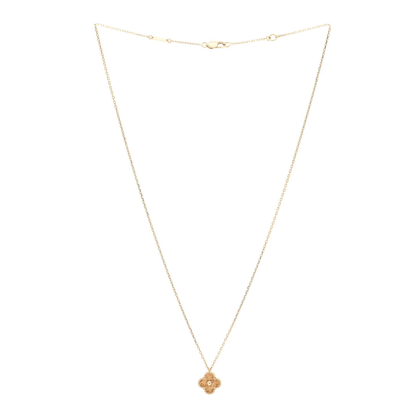18K Rose Gold Sweet Alhambra Pendant Necklace