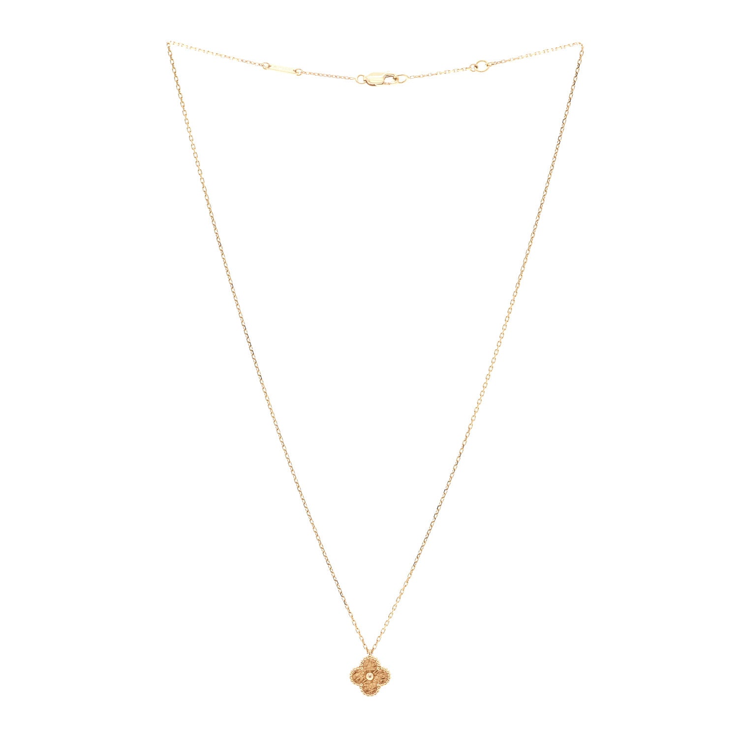 Van Cleef & Arpels 18K Rose Gold Sweet Alhambra Pendant Necklace 3 of 6