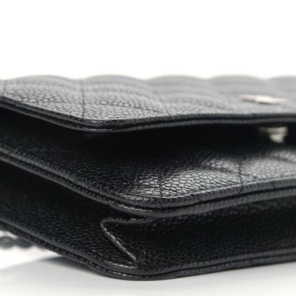 Chanel Caviar Quilted Wallet On Chain WOC Black 9 of 11