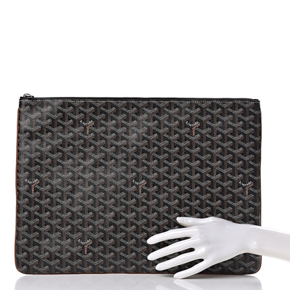 Goyard Goyardine Senat Pochette GM Black 2 of 7