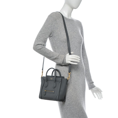 Celine Baby Grained Calfskin Nano Luggage Kohl 2 of 6