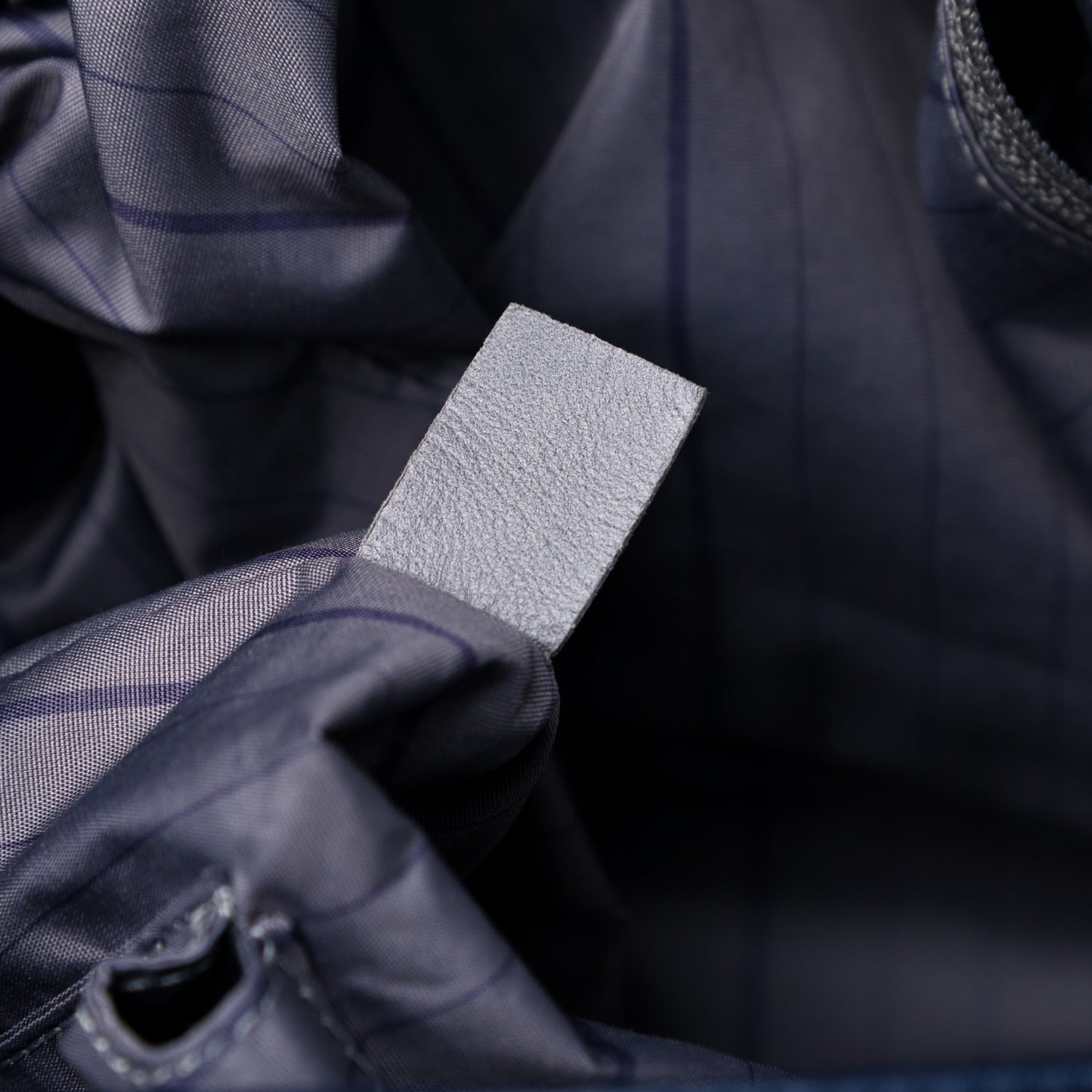 Lambskin Quilted Soft Squares Origami Accordion Flap Navy