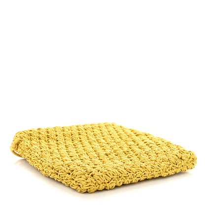 Bottega Veneta Crochet Nappa Shoulder Bag Yellow 4 of 9