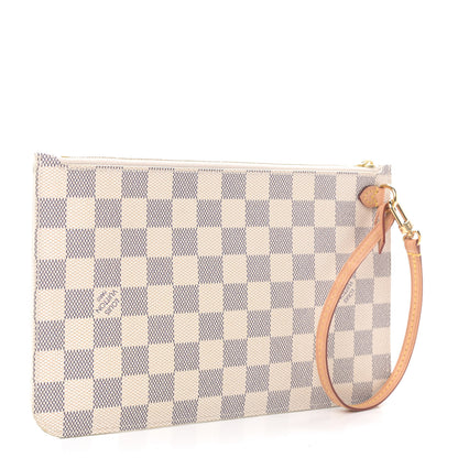 Louis Vuitton Damier Azur Neverfull MM GM Pochette 2 of 4