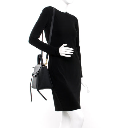 Celine Grained Calfskin Micro Belt Bag Black 2 of 9