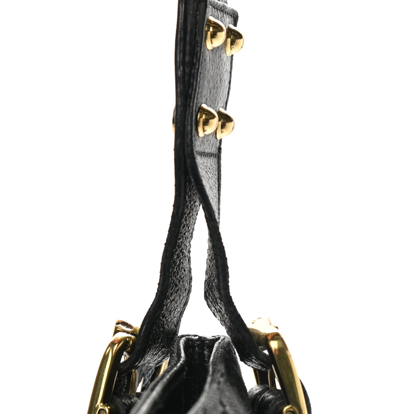 Monogram Flat Messenger Bag Black