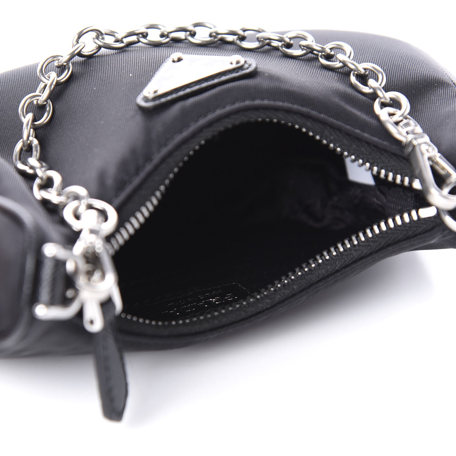 Prada Tessuto Nylon Mini Re-Edition 2000 Shoulder Bag Black 5 of 10