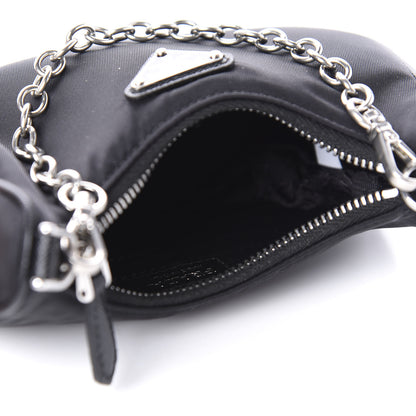 Prada Tessuto Nylon Mini Re-Edition 2000 Shoulder Bag Black 5 of 10