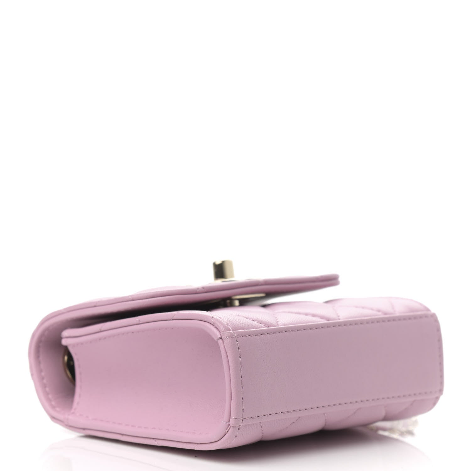 Chanel Lambskin Quilted Mini Trendy CC Clutch With Chain Light Pink 4 of 10