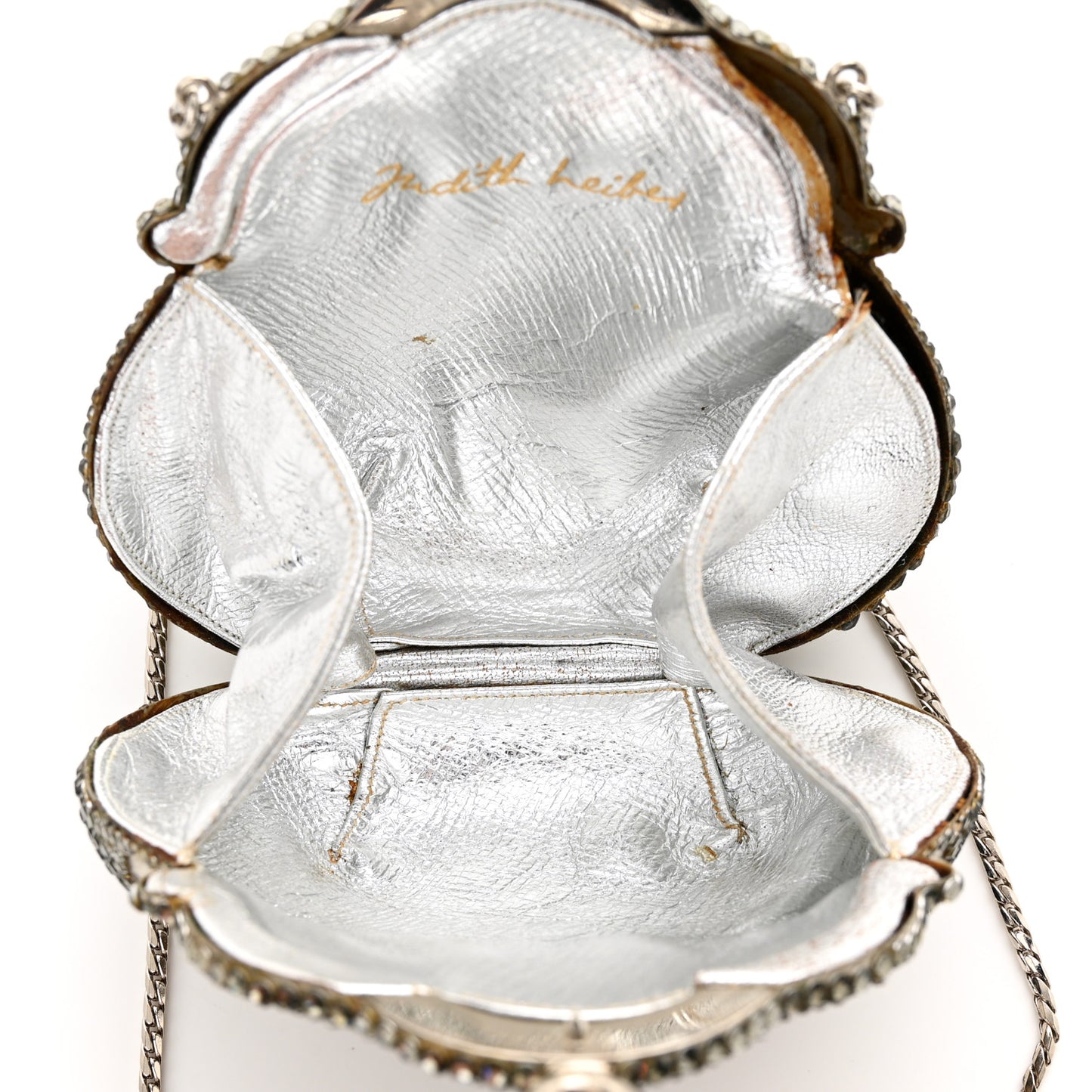 Swarovski Crystal Chatelaine Minaudiere Silver